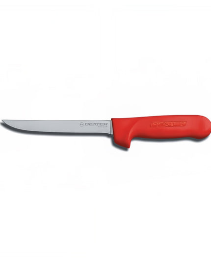 Dexter Russell S136NR-PCP SANI-SAFE® Dao Rọc Xương 15.2 cm Cán Polypropylene Đỏ, Thép Carbon