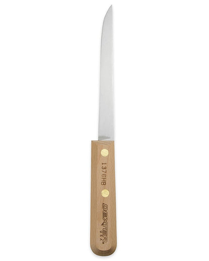 Dao Rọc Xương Giăm Bông Dẻo Dexter Russell 1376HB 15.2 cm Cán Gỗ Sồi Thép Carbon