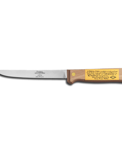 Dexter Russell 1012G-6 Dao Rọc Xương Cứng 15.2 cm Cán Gỗ Sồi, Thép Carbon