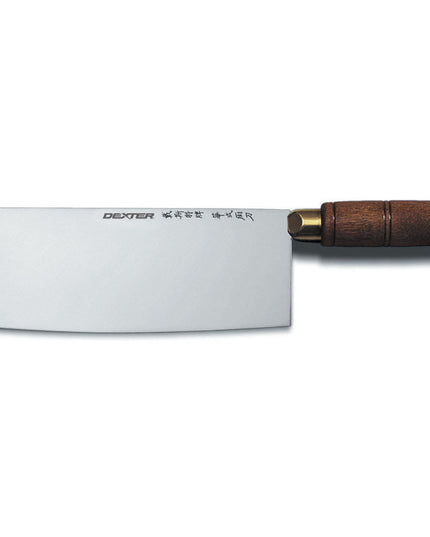 Dao Phay Trung Hoa Dexter Russell S5197W 17.8 cm Cán Gỗ Óc Chó Thép Cacbon Cao