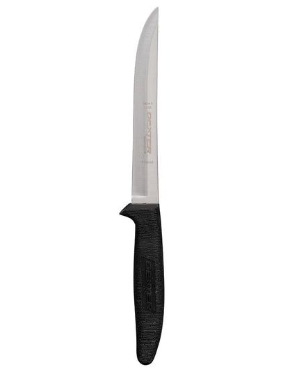Dexter Russell P156HG 6" Boning Knife w/ Soft Black Rubber Handle, Carbon Steel