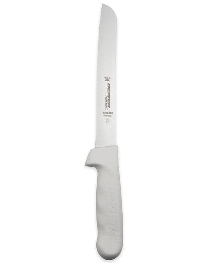 Dao Cắt Bánh Mì Dexter Russell S162-8SC-PCP SANI-SAFE® 20.3 cm Cán Polypropylene Trắng Thép Carbon