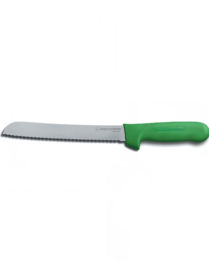 Dao Cắt Bánh Mì Dexter Russell S162-8SCG-PCP SANI-SAFE® 20.3 cm Cán Polypropylene Xanh Lá Thép Carbon