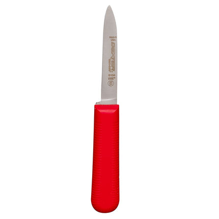 Bộ Dao Gọt Dexter Russell S104R-PCP SANI-SAFE® 8.3 cm Cán Polypropylene Đỏ Thép Carbon