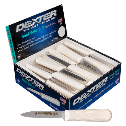 Bộ Dao Gọt 8.3 cm Dexter Russell S104-50 SANI-SAFE® Cán Nhựa Trắng Thép Cacbon