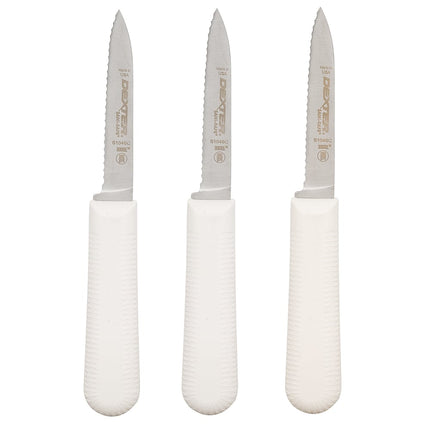 Bộ Dao Gọt Dexter Russell S104SC-3PCP SANI-SAFE® 8.3 cm Tay Cầm Polypropylene Trắng Thép Carbon