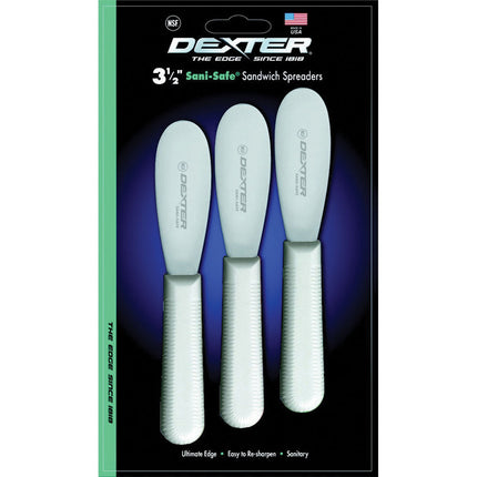 Dao Phết Sandwich Dexter Russell S173-3 SANI-SAFE® 8.9 cm Tay Cầm Polypropylene Trắng Thép Không Gỉ