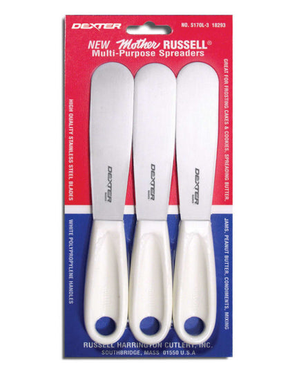 Bộ Dao Phết Mother Russell Dexter Russell S170L-3 8.9 cm Tay Cầm Polypropylene Thép Không Gỉ