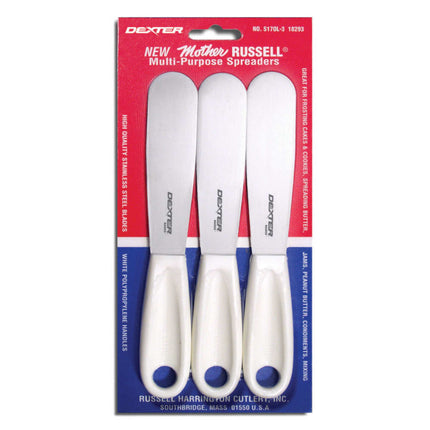Bộ Dao Phết Mother Russell Dexter Russell S170L-3 8.9 cm Tay Cầm Polypropylene Thép Không Gỉ