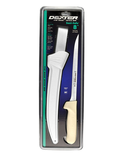 Dao Fillet SANI-SAFE® Dexter Russell S133-8WS1-CP 20.3 cm Tay Cầm Polypropylene Trắng Thép Carbon