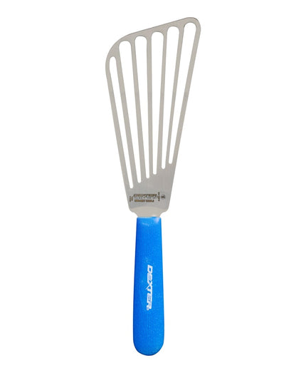 Phới Lật Cá Có Rãnh Dexter Russell 19673H SANI-SAFE 16.5 cm Tay Cầm Cao Su Mềm Xanh Dương Thép Không Gỉ