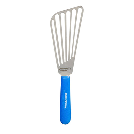 Phới Lật Cá Có Rãnh Dexter Russell 19673H SANI-SAFE 16.5 cm Tay Cầm Cao Su Mềm Xanh Dương Thép Không Gỉ