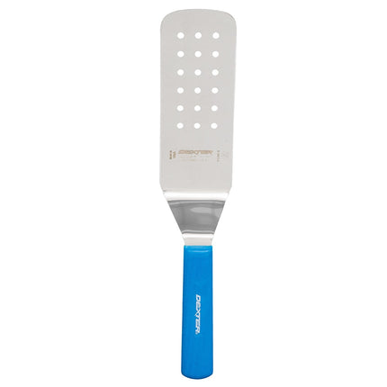 Phới Lật Đục Lỗ Dexter Russell PS286-8H-PCP SANI-SAFE® 20.3 x 7.6 cm Tay Cầm Nhựa Polypropylene Màu Xanh Thép Không Gỉ