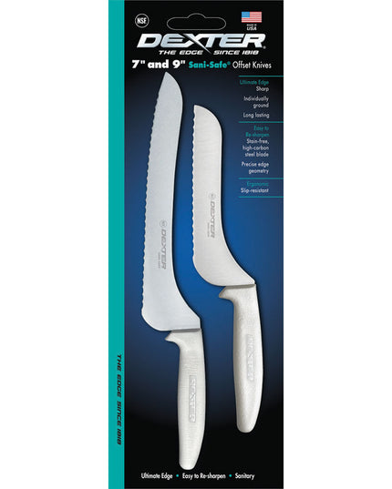 Dao Sandwich Dexter Russell S163-7SC/9SC 17.8 cm & 22.9 cm Tay Cầm Polypropylene Trắng Thép Carbon