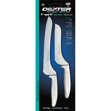 Dao Sandwich Dexter Russell S163-7SC/9SC 17.8 cm & 22.9 cm Tay Cầm Polypropylene Trắng Thép Carbon