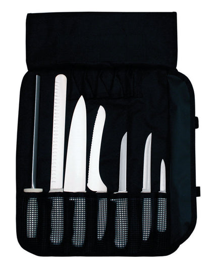 Bộ Dao Dexter Russell SSCC-7 SANI-SAFE® 7 Món Cán Polypropylene Trắng Thép Carbon