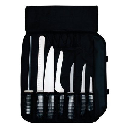 Bộ Dao Dexter Russell SSCC-7 SANI-SAFE® 7 Món Cán Polypropylene Trắng Thép Carbon