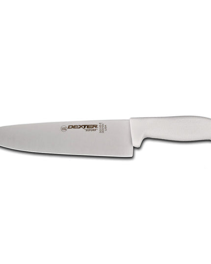 Dao Bếp Trưởng Dexter Russell SG145-8PCP 20.3 cm Cán Cao Su Mềm Trắng Thép Carbon
