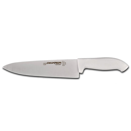 Dao Bếp Trưởng Dexter Russell SG145-8PCP 20.3 cm Cán Cao Su Mềm Trắng Thép Carbon