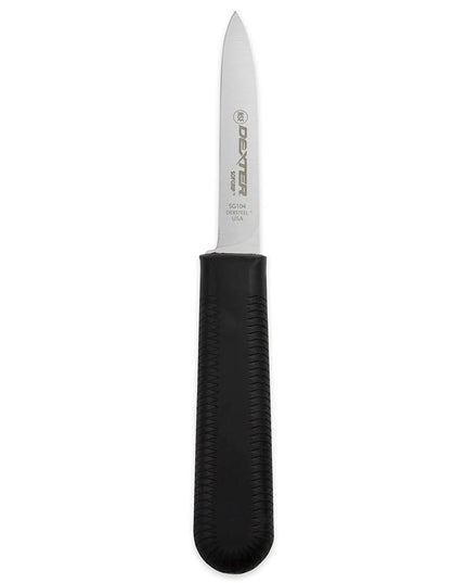 Dao Gọt Dexter Russell SG104B-PCP 8.3 cm Tay Cầm Cao Su Mềm Đen, Thép Carbon