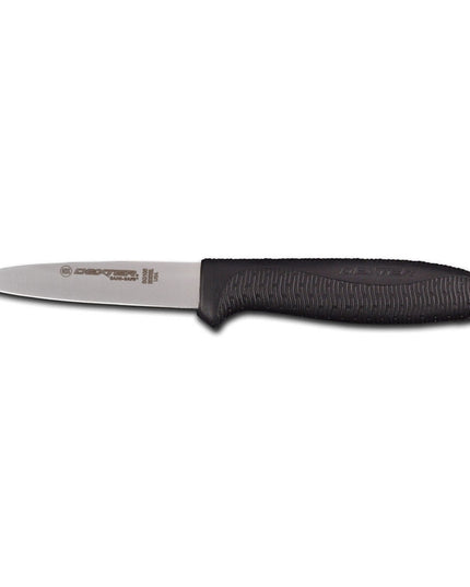 Dao Gọt Dexter Russell SG105B-PCP 8.9 cm Cán Cao Su Mềm Đen Thép Carbon