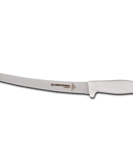Dao Cắt Bánh Mì Dexter Russell SG147-10SC-PCP 25.4 cm Cán Cao Su Trắng Mềm Thép Carbon