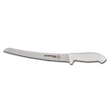 Dao Cắt Bánh Mì Dexter Russell SG147-10SC-PCP 25.4 cm Cán Cao Su Trắng Mềm Thép Carbon