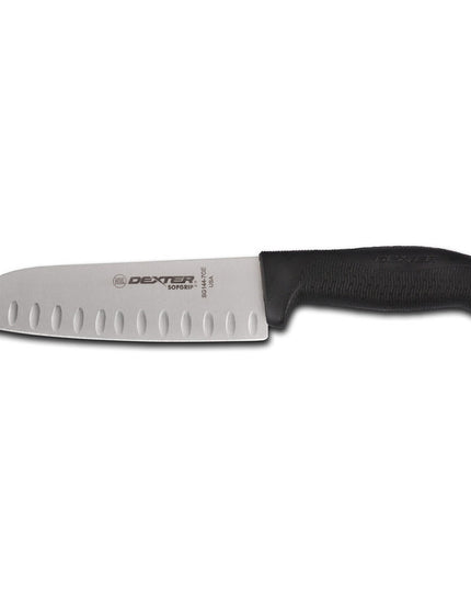 Dao Santoku Dexter Russell SG144-7GEB-PCP 17.8 cm Lưỡi Thép Carbon Cán Cao Su Đen