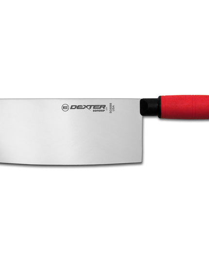 Dao Phay Trung Hoa Dexter Russell SG5888R-PCP 20.3 cm Cán Cao Su Đỏ Thép Cacbon Cao