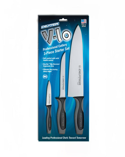 Bộ Dao Dexter Russell V3CP 3 Món - Dao Đầu Bếp 25.4 cm, Dao Lóc 15.2 cm & Dao Gọt 8.9 cm