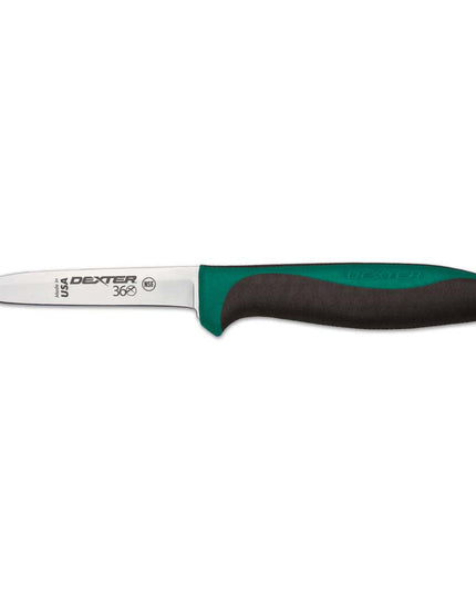 Dao Gọt Dexter Russell S360312GPCP 8.9 cm Đầu Giáo & Lưỡi Thẳng, Thép Carbon