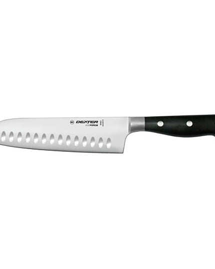 Dao Santoku Dexter Russell 38463 17.8 cm Lưỡi Thép Không Gỉ Cán POM Đen