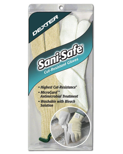 Găng Tay Chống Cắt Dexter Russell SSG1-L SANI-SAFE® Cỡ Large - Chất Liệu Pha Trộn, Vàng/Trắng
