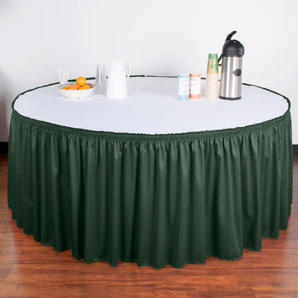 Váy phủ bàn Snap Drape Wyndham 5412GC29S3-739 xếp li màu ngọc bích 6,6 m x 74 cm kèm kẹp Velcro