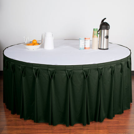 Váy phủ bàn xếp ly nơ Snap Drape Wyndham 5412GC29W3-739 6,6 x 0,74 m xanh ngọc kèm kẹp Velcro