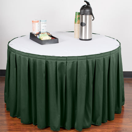 Váy quây bàn xếp hộp Snap Drape Wyndham 3,96 m x 74 cm màu ngọc bích với kẹp Velcro