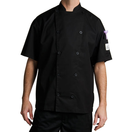 Áo đầu bếp tay dài executive tùy chỉnh đen Chef Revival Traditional J045 unisex - 4X