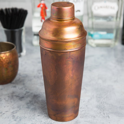 Bình lắc cocktail cobbler 3 mảnh đồng cổ satin American Metalcraft ACS 710 ml
