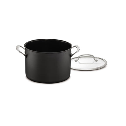 Nồi Hầm Nhôm Anodized Cuisinart DSA66-22WH 5.7 lít Nắp Kính, Màu Đen