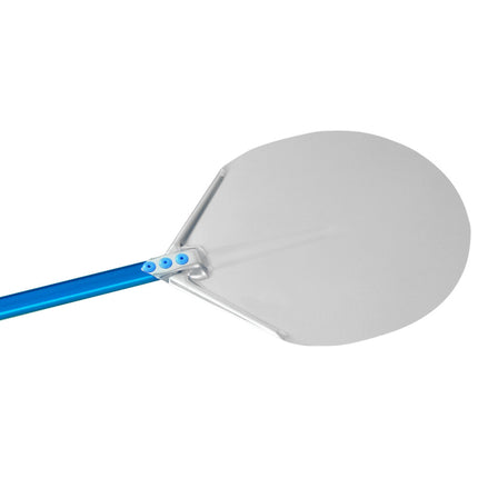 Xẻng pizza tròn nhôm anod hóa GI Metal Azzurra 33 cm với cán 60 cm A-32/60