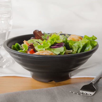 Tô melamine GET B-247-BK Nara 651 ml màu đen nhám - Thùng 12 cái