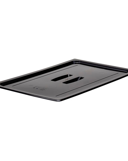 Nắp Khay Thực Phẩm Camwear Cambro 10CWCH110 - Kích Thước Đầy Đủ, Phẳng, Tay Cầm, Đen