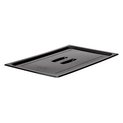 Nắp Khay Thực Phẩm Camwear Cambro 10CWCH110 - Kích Thước Đầy Đủ, Phẳng, Tay Cầm, Đen