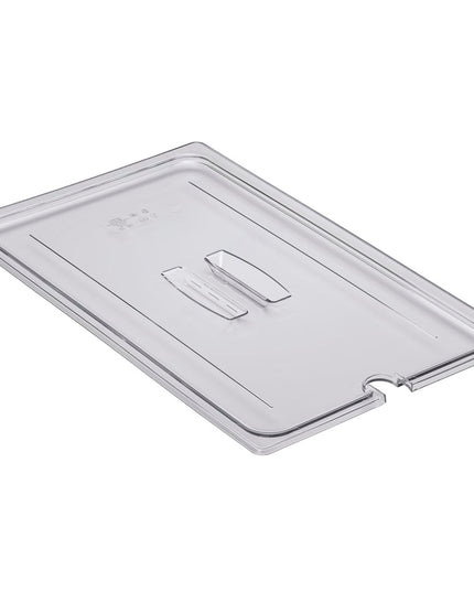 Cambro 10CWCHN135 Camwear Nắp Khay Đựng Thức Ăn - Cỡ Đầy Đủ, Có Rãnh, Tay Cầm, Trong Suốt