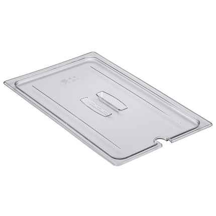 Cambro 10CWCHN135 Camwear Nắp Khay Đựng Thức Ăn - Cỡ Đầy Đủ, Có Rãnh, Tay Cầm, Trong Suốt