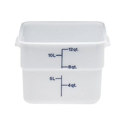 Hộp Đựng Thực Phẩm Vuông Cambro 12SFSP148 11.4 lít - CamSquare®, Polyethylene, Trắng Tự Nhiên