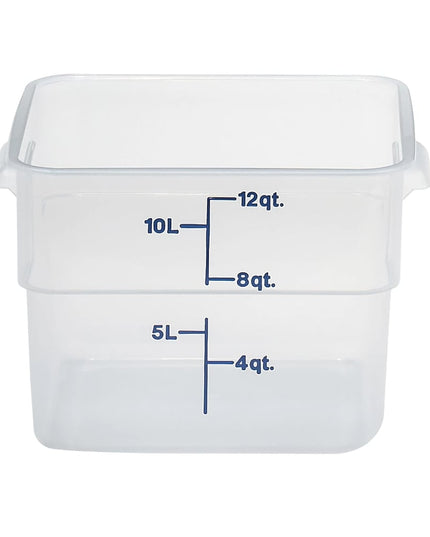 Hộp Đựng Thực Phẩm Vuông Cambro 12SFSPP190 11.4 lít - CamSquare®, Polypropylene, Trong Mờ