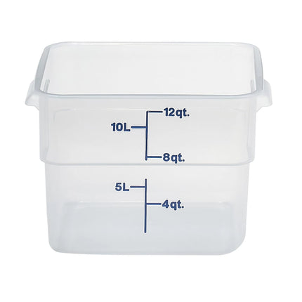 Hộp Đựng Thực Phẩm Vuông Cambro 12SFSPP190 11.4 lít - CamSquare®, Polypropylene, Trong Mờ