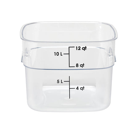 Cambro 12SFSPROCW135 Hộp Đựng Thực Phẩm Vuông FreshPro 11.4 lít - CamSquare®, Polycarbonate, Vạch Chia Màu Xanh