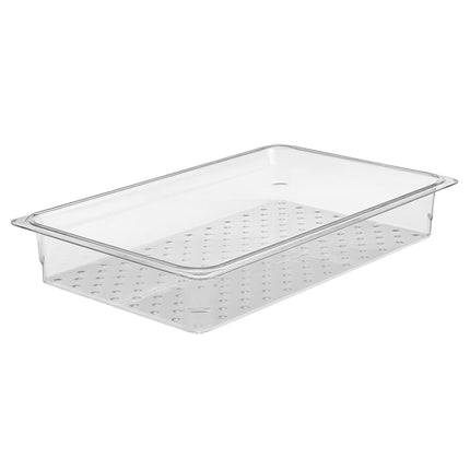 Cambro 13CLRCW135 Camwear Rổ Lọc - Kích Thước Đầy Đủ, Sâu 7.6 cm, Trong Suốt